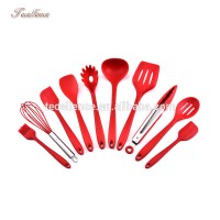 Eco-Friendly Kitchen Tools Utensils Set of 10, Silicone Cooking Kitchen Utensils from China